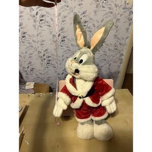 Bugs Bunny Santa Plush Looney Tunes, Warner Bros, Christmas